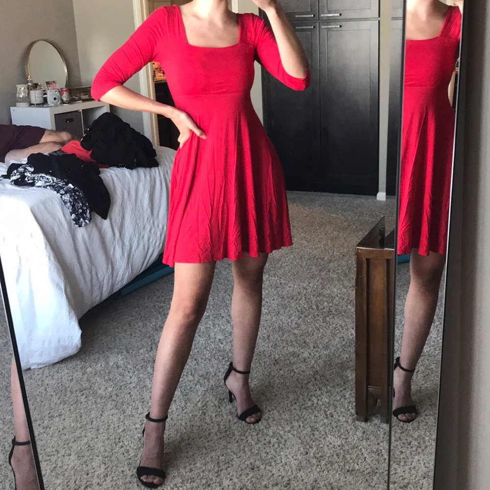Red Babydoll Dress